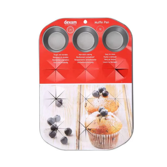 Dexam Non-Stick 12 Cup Muffin Pan 5017039125036