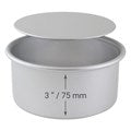 CAKE BAKING TIN LOOSE  BASE- ROUND (PME 3" deep) CHOOSE A SIZE