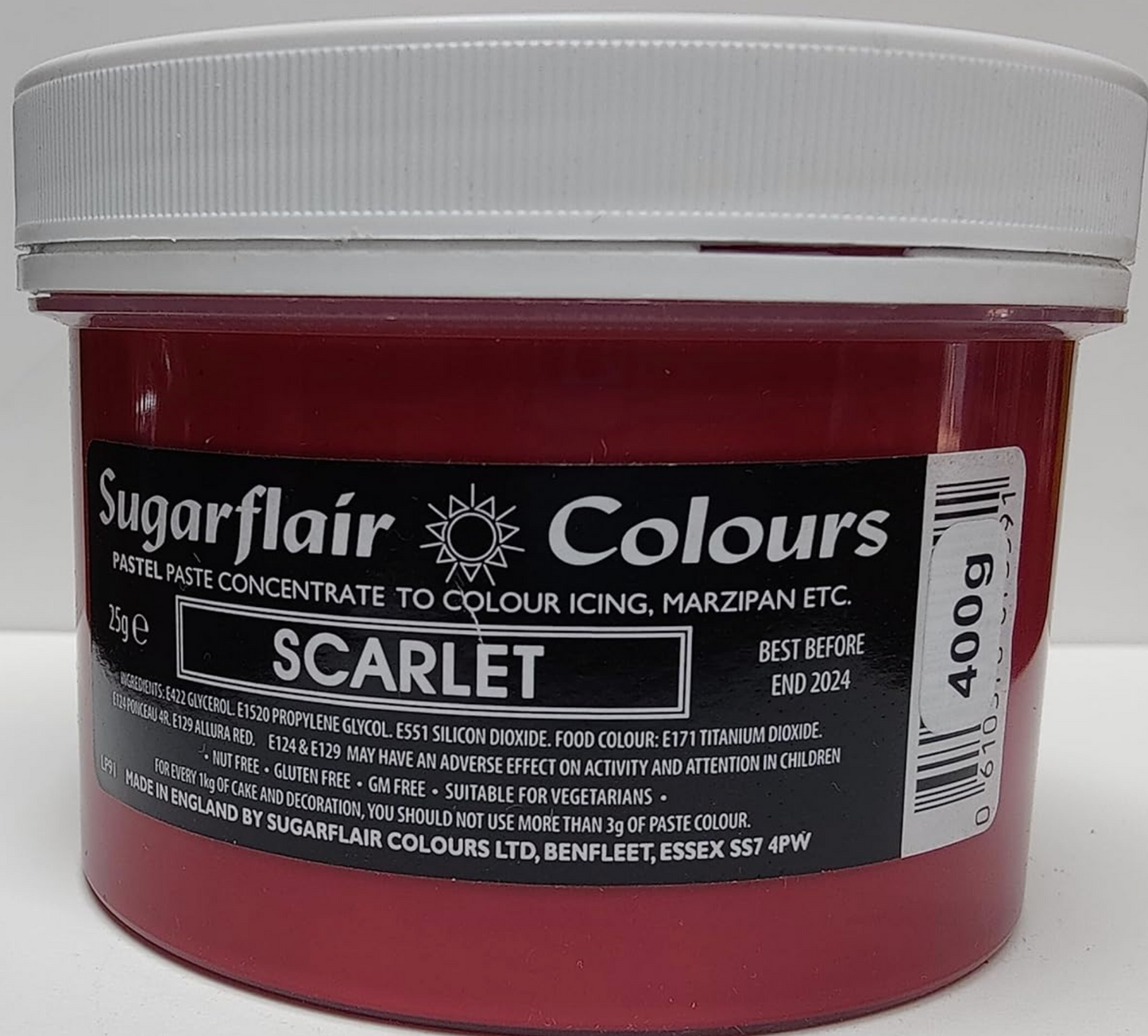 Sugarflair  PASTEL  Paste  - 400g  CHOOSE A COLOUR