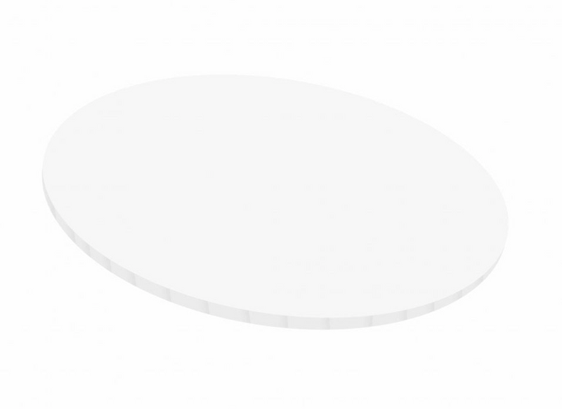 ROUND Masonite Board (10mm)  GLOSSY WHITE (MDF) CHOOSE A COLOUR AND SIZE