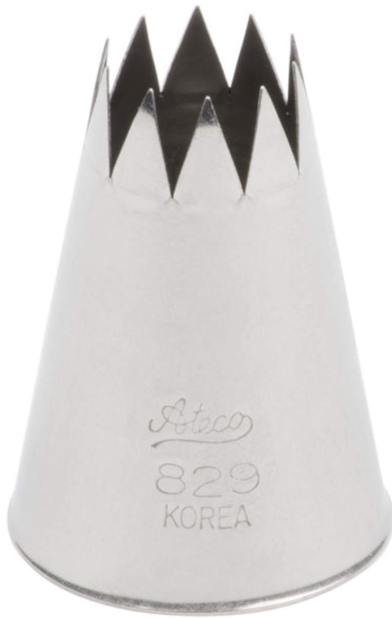 Ateco Star Nozzle Choose a Size from 820 to 829