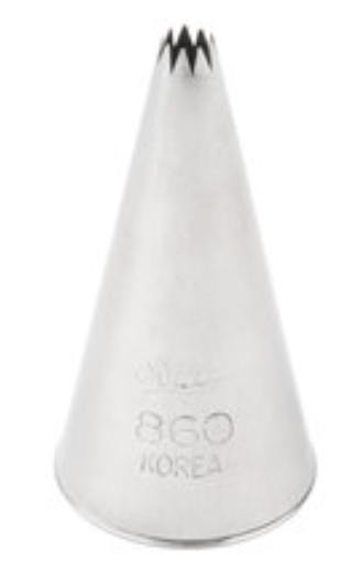 Ateco French Star Nozzle Choose a Size from 860 to 869