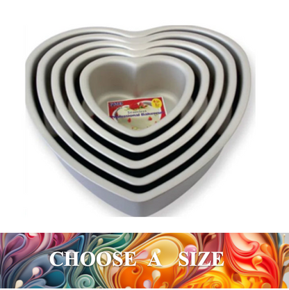 Heart Baking Tin - CHOOSE A SIZE