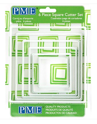 CLASSIC SHAPES CUTTERS - SQUARE SET OF 6