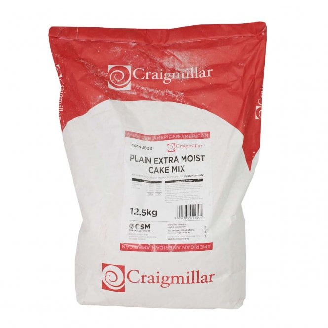 Craigmillar Extra Moist Plain Vanilla Sponge Cake Mix 1kg