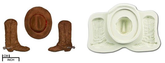 Cowboy Hat and Boots DPM Mould