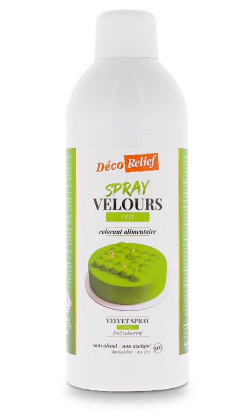 Deco Relief VELVET SPRAY GREEN  400ml - COCOA BUTTER  D40VE