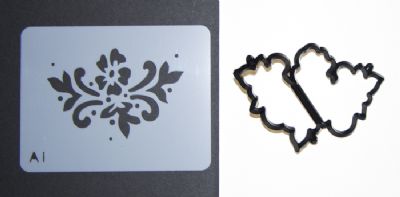 Blossom and Scroll Stencil and cutter set -PC